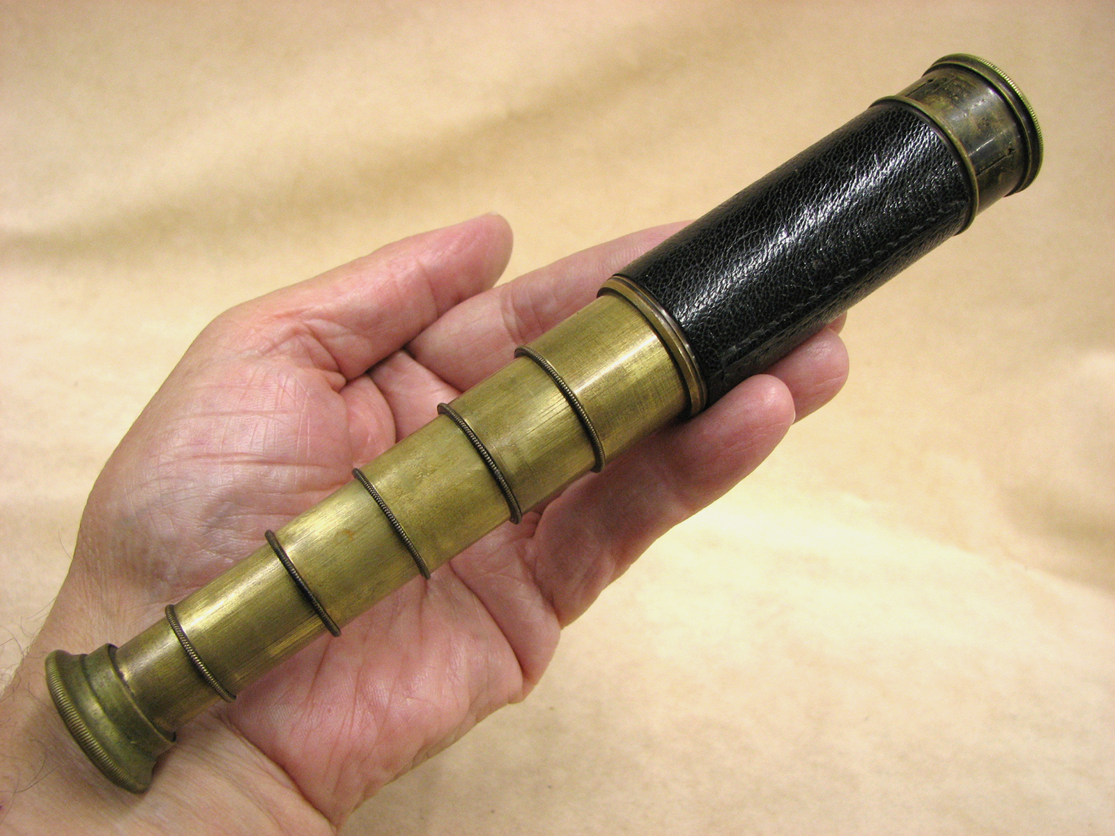 J.H. Steward 6 draw pocket telescope 'The Naturalist' circa 1920